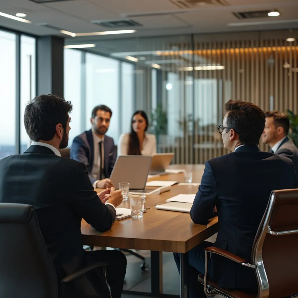 Fundadores da BrasilConsult em reunião estratégica